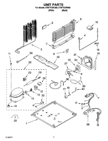 04 - Unit Parts parts for Whirlpool Refrigerator ET8FTEXRQ00 from AppliancePartsPros.com