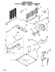 04 - Unit Parts parts for Whirlpool Refrigerator ET8MHMXRB00 from AppliancePartsPros.com