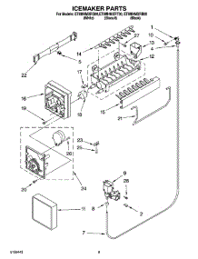 05 - Icemaker Parts parts for Whirlpool Refrigerator ET8MHMXRB00 from AppliancePartsPros.com