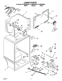 03 - Liner Parts parts for Whirlpool Refrigerator ET1MHMXRQ00 from AppliancePartsPros.com