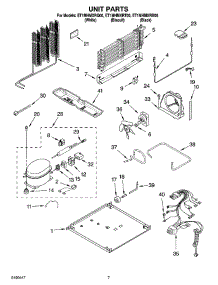 04 - Unit Parts parts for Whirlpool Refrigerator ET1MHMXRQ00 from AppliancePartsPros.com