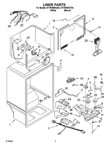 03 - Liner Parts parts for Whirlpool Refrigerator ET1RHMXKT05 from AppliancePartsPros.com