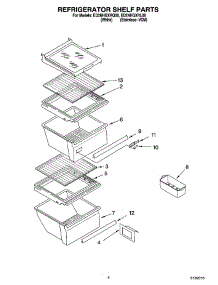 03 - Refrigerator Shelf Parts parts for Whirlpool Refrigerator ED2NHGXRL00 from AppliancePartsPros.com