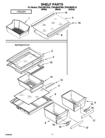 06 - Shelf Parts, Optional Parts parts for Whirlpool Refrigerator ER8AHMXRQ00 from AppliancePartsPros.com