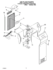 10 - Air Flow Parts parts for Whirlpool Refrigerator ED2NHGXRL00 from AppliancePartsPros.com