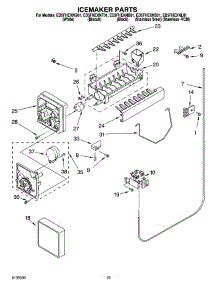 12 - Icemaker Parts, Optional Parts parts for Whirlpool Refrigerator ED5FHEXNL01 from AppliancePartsPros.com