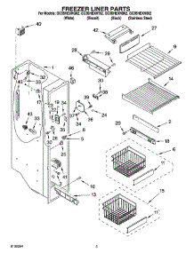 04 - Freezer Liner Parts parts for Whirlpool Refrigerator GC3SHEXNS02 from AppliancePartsPros.com