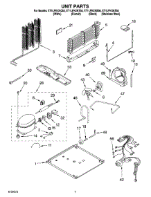 04 - Unit Parts parts for Whirlpool Refrigerator ET1LFKXKB05 from AppliancePartsPros.com