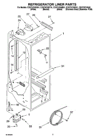 02 - Refrigerator Liner Parts parts for Whirlpool Refrigerator ED5FHEXNB01 from AppliancePartsPros.com