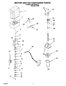 05 - Motor And Ice Container Parts parts for Whirlpool Refrigerator GD5YHAXNL01 from AppliancePartsPros.com
