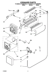 05 - Icemaker Parts parts for Whirlpool Refrigerator ET1CHMXKB05 from AppliancePartsPros.com