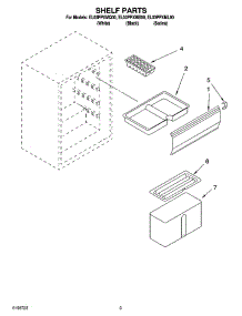 03 - Shelf Parts parts for Whirlpool Refrigerator EL03PPXMB00 from AppliancePartsPros.com