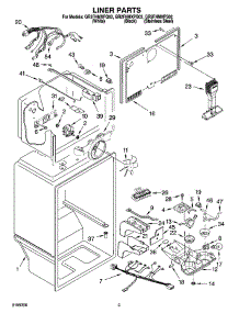 02 - Liner Parts parts for Whirlpool Refrigerator GR2FHMXPS02 from AppliancePartsPros.com