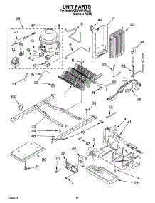 11 - Unit Parts parts for Whirlpool Refrigerator GD5YHAXNL01 from AppliancePartsPros.com