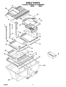 06 - Shelf Parts, Optional Parts parts for Whirlpool Refrigerator ER2CHMXPL02 from AppliancePartsPros.com