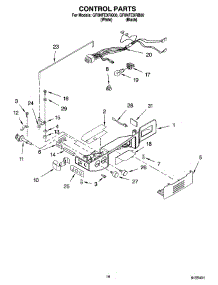 10 - Control Parts parts for Whirlpool Refrigerator GF6NFEXRQ00 from AppliancePartsPros.com