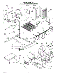 11 - Unit Parts parts for Whirlpool Refrigerator GF6NFEXRQ00 from AppliancePartsPros.com