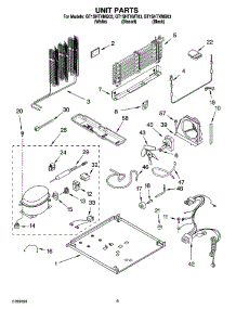05 - Unit Parts parts for Whirlpool Refrigerator GT1SHTXMB03 from AppliancePartsPros.com