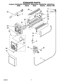 06 - Icemaker Parts parts for Whirlpool Refrigerator GR2SHWXPB01 from AppliancePartsPros.com