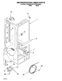 02 - Refrigerator Liner Parts parts for Whirlpool Refrigerator GF6NFEXRB00 from AppliancePartsPros.com