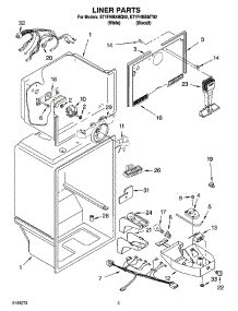03 - Liner Parts parts for Whirlpool Refrigerator ET1FHMXMT02 from AppliancePartsPros.com