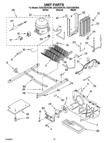 09 - Unit Parts parts for Whirlpool Refrigerator ED5CHQXKQ04 from AppliancePartsPros.com