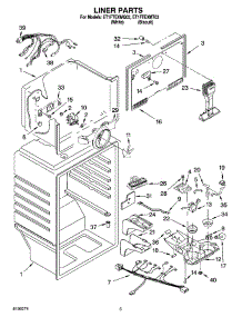 03 - Liner Parts parts for Whirlpool Refrigerator ET1FTEXMQ03 from AppliancePartsPros.com