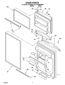 02 - Door Parts parts for Whirlpool Refrigerator ER2CHMXPB02 from AppliancePartsPros.com