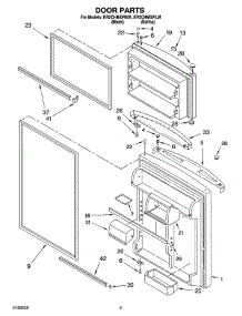 02 - Door Parts parts for Whirlpool Refrigerator ER2CHMXPB01 from AppliancePartsPros.com