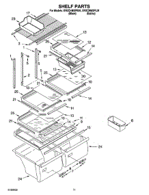 06 - Shelf Parts, Optional Parts parts for Whirlpool Refrigerator ER2CHMXPB01 from AppliancePartsPros.com
