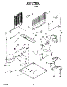 04 - Unit Parts parts for Whirlpool Refrigerator 8VET0WPKKQ04 from AppliancePartsPros.com
