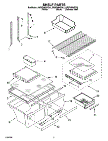 03 - Shelf Parts parts for Whirlpool Refrigerator GR2FHMXPB02 from AppliancePartsPros.com