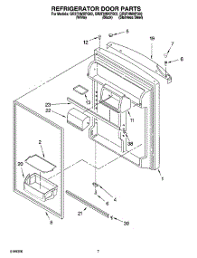 04 - Refrigerator Door Parts parts for Whirlpool Refrigerator GR2FHMXPB02 from AppliancePartsPros.com