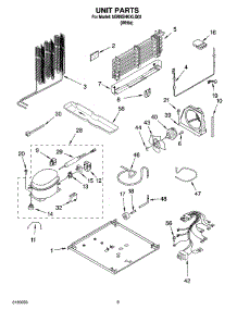 05 - Unit Parts parts for Whirlpool Refrigerator 5GR9SHKXLQ02 from AppliancePartsPros.com