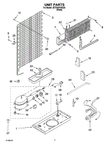 04 - Unit Parts parts for Whirlpool Refrigerator 5ET6WPKRQ00 from AppliancePartsPros.com