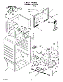 03 - Liner Parts parts for Whirlpool Refrigerator 7ET1FTKXRQ00 from AppliancePartsPros.com