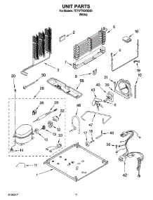 04 - Unit Parts parts for Whirlpool Refrigerator 7ET1FTKXRQ00 from AppliancePartsPros.com