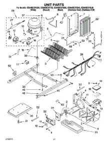 11 - Unit Parts parts for Whirlpool Refrigerator GS6NBEXRT00 from AppliancePartsPros.com