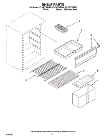 03 - Shelf Parts parts for Whirlpool Refrigerator EL05CCXRB00 from AppliancePartsPros.com
