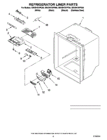04 - Refrigerator Liner Parts parts for Whirlpool Refrigerator GB2SHDXPQ00 from AppliancePartsPros.com