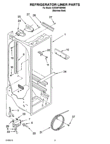 02 - Refrigerator Liner Parts parts for Whirlpool Refrigerator 5VES3FHGRS00 from AppliancePartsPros.com