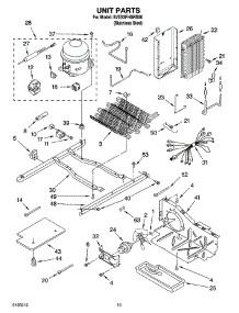 09 - Unit Parts parts for Whirlpool Refrigerator 5VES3FHGRS00 from AppliancePartsPros.com