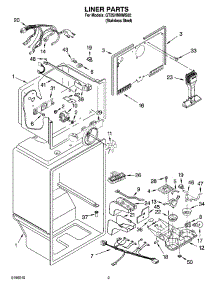 02 - Liner Parts parts for Whirlpool Refrigerator GT2SHMXMS02 from AppliancePartsPros.com