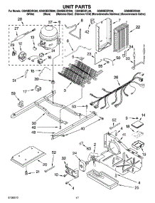 11 - Unit Parts parts for Whirlpool Refrigerator GS6NBEXRQ00 from AppliancePartsPros.com