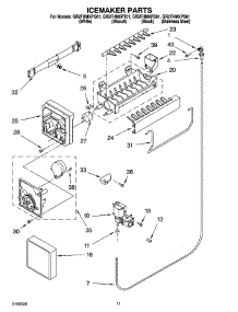 06 - Icemaker Parts parts for Whirlpool Refrigerator GR2FHMXPS01 from AppliancePartsPros.com