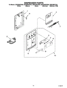 08 - Dispenser Parts, Optional Parts parts for Whirlpool Refrigerator GR2SHWXPL00 from AppliancePartsPros.com