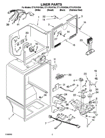 03 - Liner Parts parts for Whirlpool Refrigerator ET1LFKXKB04 from AppliancePartsPros.com