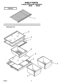 05 - Shelf Parts, Optional Parts parts for Whirlpool Refrigerator ET8GTKXKQ03 from AppliancePartsPros.com