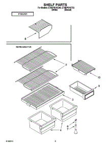05 - Shelf Parts, Optional Parts parts for Whirlpool Refrigerator ET8BPKXKQ03 from AppliancePartsPros.com
