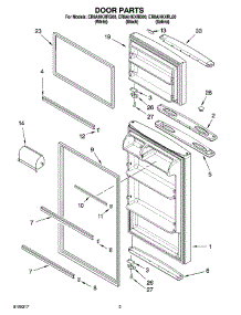 02 - Door Parts parts for Whirlpool Refrigerator ER8AHKXRB00 from AppliancePartsPros.com
